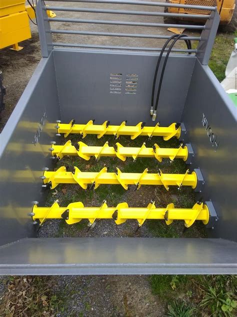 bale spreader skid steer|bale processors for sale.